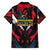 Caribbean Cricket Antigua and Barbuda Family Matching Off Shoulder Short Dress and Hawaiian Shirt First Crown Forever Proud - Wonder Print Shop