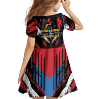 Caribbean Cricket Antigua and Barbuda Family Matching Short Sleeve Bodycon Dress and Hawaiian Shirt First Crown Forever Proud - Wonder Print Shop