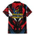 Caribbean Cricket Antigua and Barbuda Family Matching Short Sleeve Bodycon Dress and Hawaiian Shirt First Crown Forever Proud - Wonder Print Shop