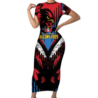 Caribbean Cricket Antigua and Barbuda Family Matching Short Sleeve Bodycon Dress and Hawaiian Shirt First Crown Forever Proud - Wonder Print Shop