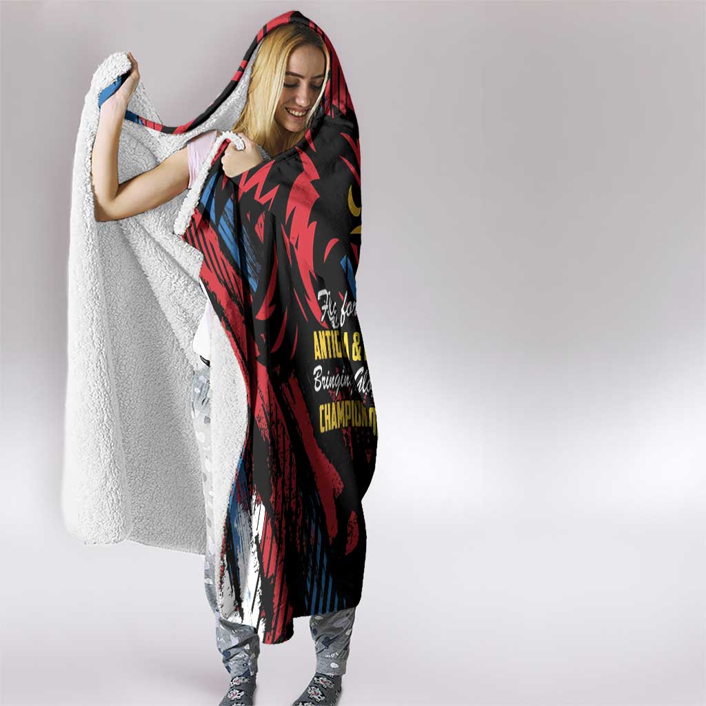 Caribbean Cricket Antigua and Barbuda Hooded Blanket First Crown Forever Proud - Wonder Print Shop