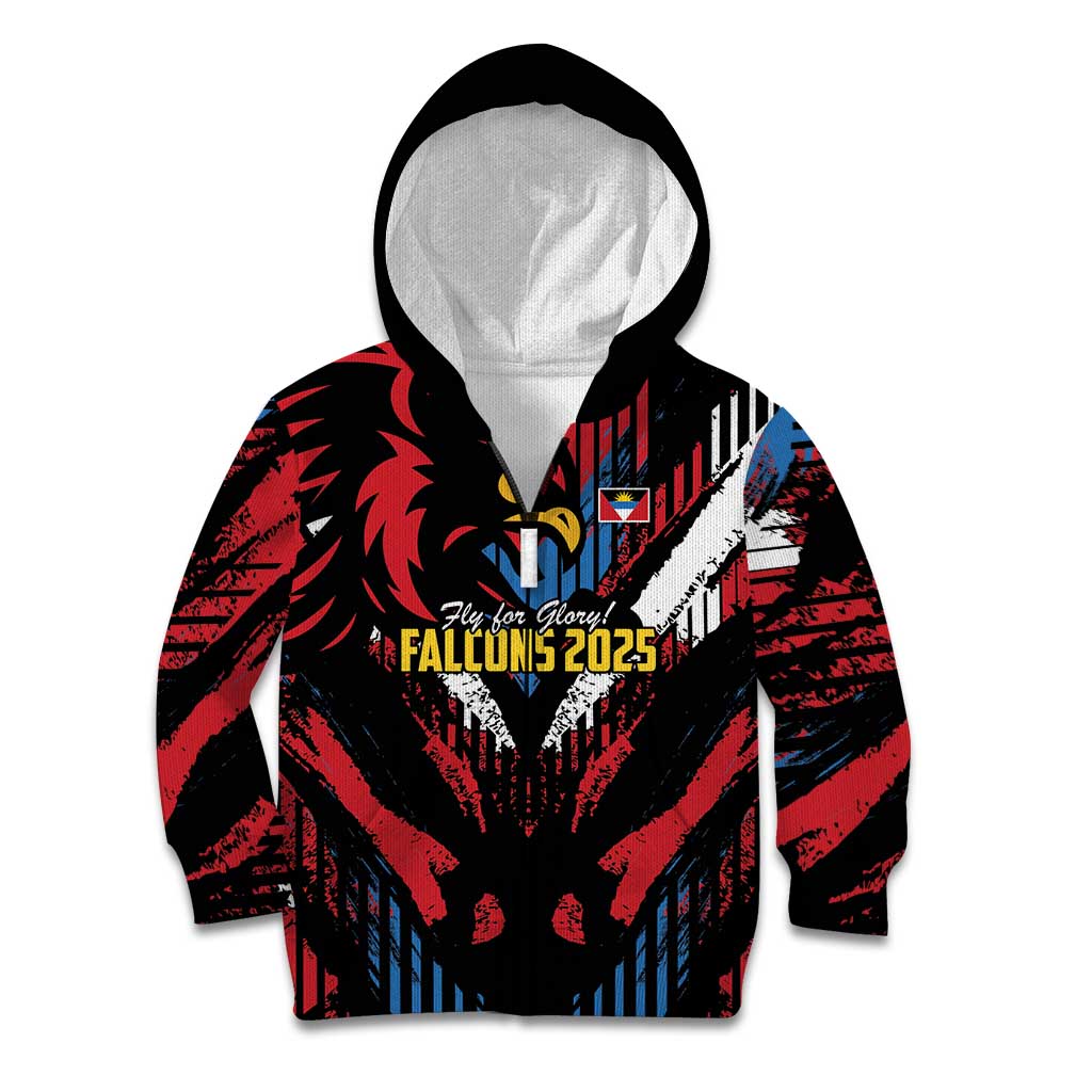 Caribbean Cricket Antigua and Barbuda Kid Hoodie First Crown Forever Proud - Wonder Print Shop