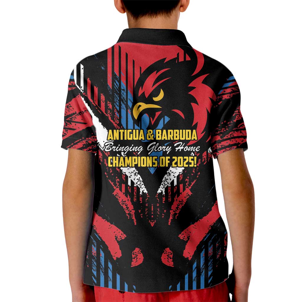 Caribbean Cricket Antigua and Barbuda Kid Polo Shirt First Crown Forever Proud - Wonder Print Shop
