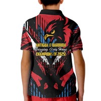 Caribbean Cricket Antigua and Barbuda Kid Polo Shirt First Crown Forever Proud - Wonder Print Shop