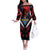 Caribbean Cricket Antigua and Barbuda Off The Shoulder Long Sleeve Dress First Crown Forever Proud - Wonder Print Shop