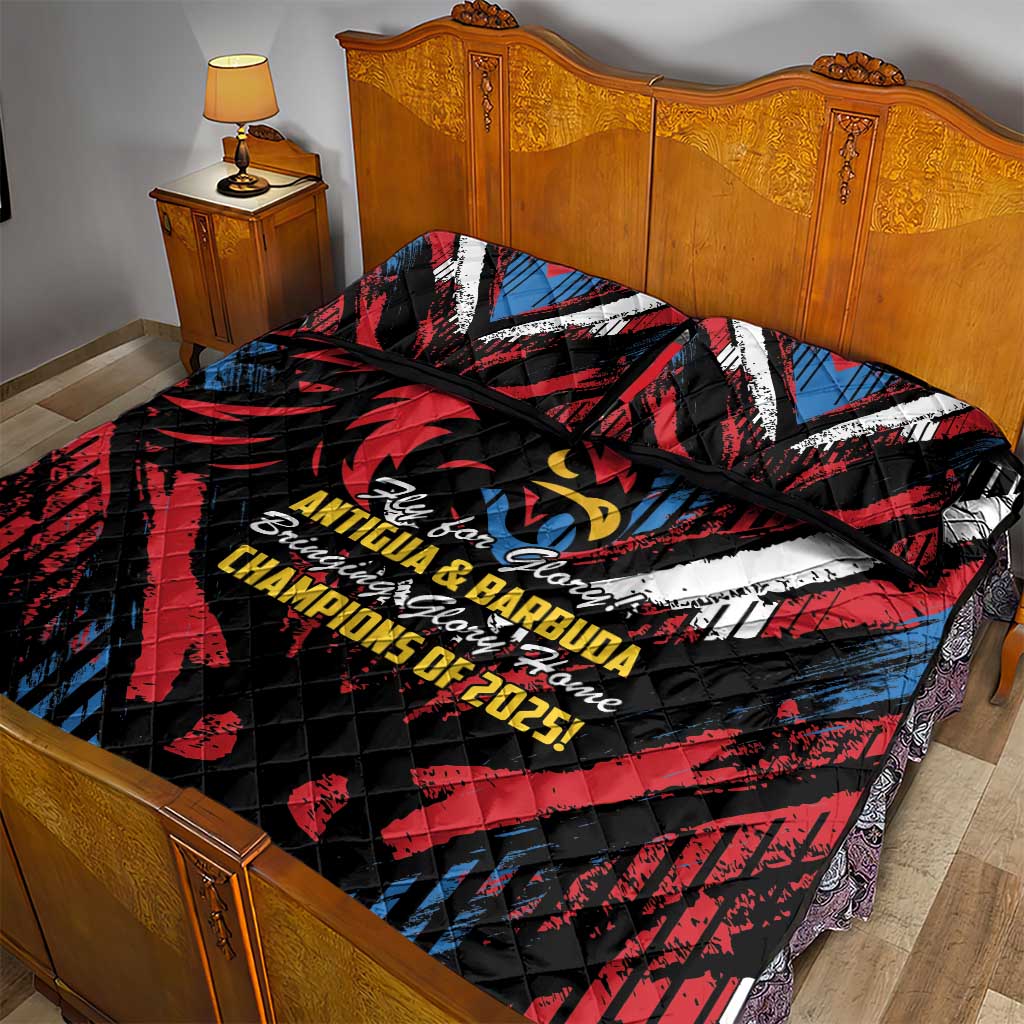 Caribbean Cricket Antigua and Barbuda Quilt Bed Set First Crown Forever Proud - Wonder Print Shop