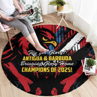 Caribbean Cricket Antigua and Barbuda Round Carpet First Crown Forever Proud - Wonder Print Shop