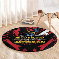 Caribbean Cricket Antigua and Barbuda Round Carpet First Crown Forever Proud - Wonder Print Shop