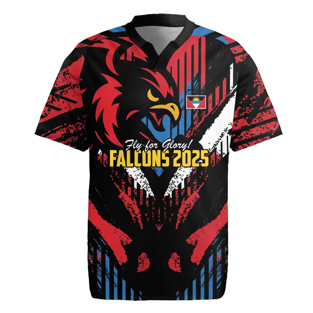 Caribbean Cricket Antigua and Barbuda Rugby Jersey First Crown Forever Proud - Wonder Print Shop