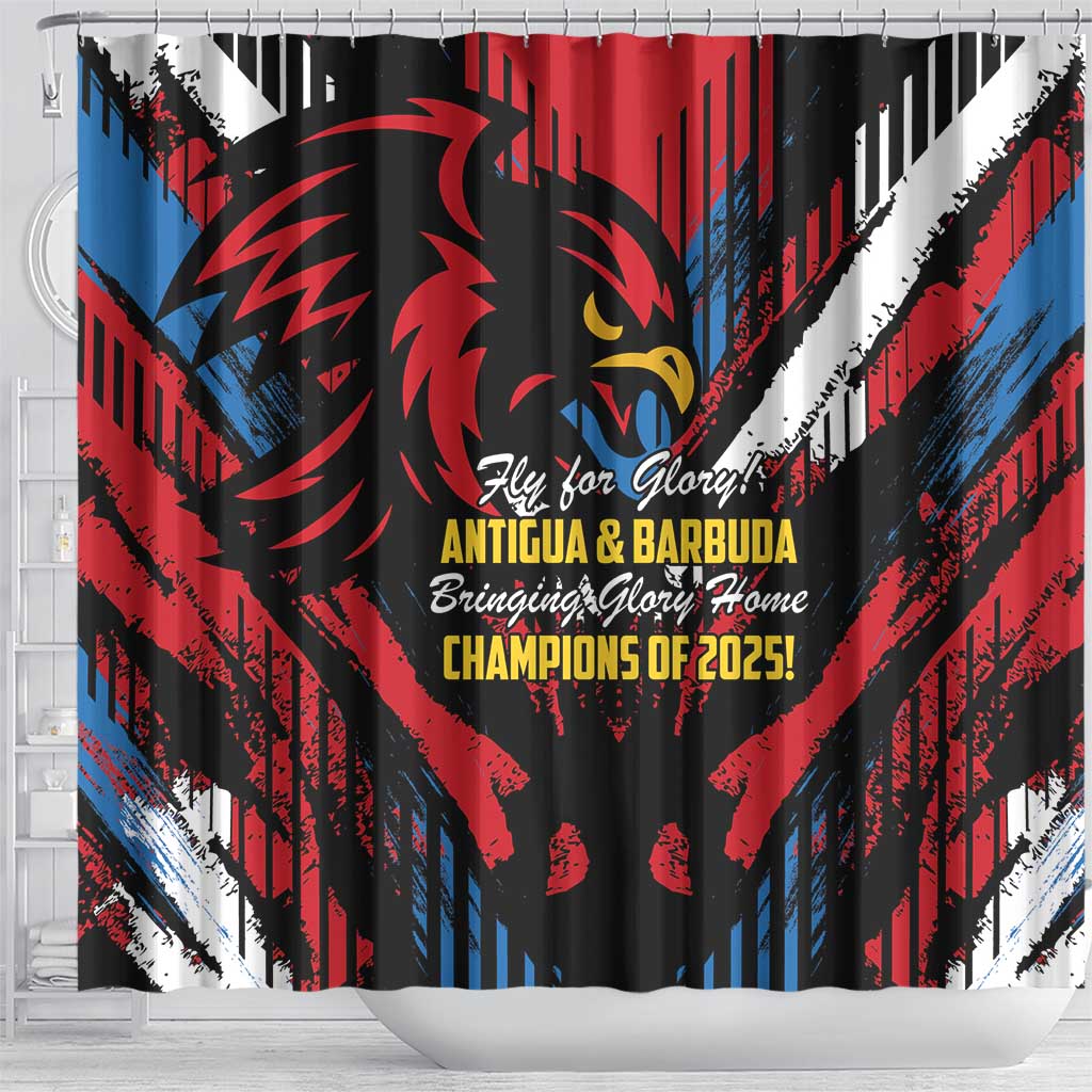 Caribbean Cricket Antigua and Barbuda Shower Curtain First Crown Forever Proud - Wonder Print Shop