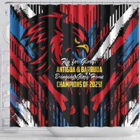 Caribbean Cricket Antigua and Barbuda Shower Curtain First Crown Forever Proud - Wonder Print Shop