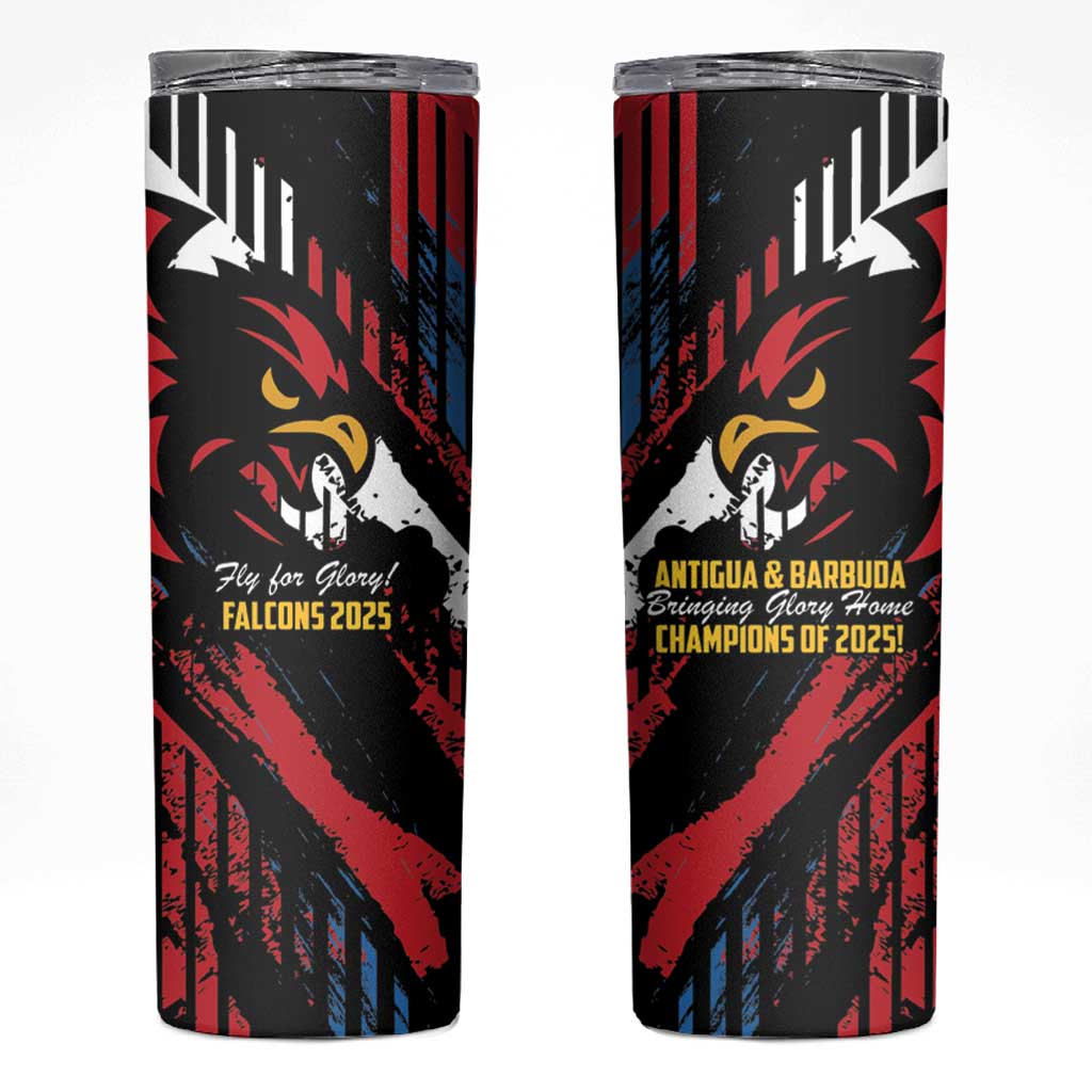 Caribbean Cricket Antigua and Barbuda Skinny Tumbler First Crown Forever Proud - Wonder Print Shop