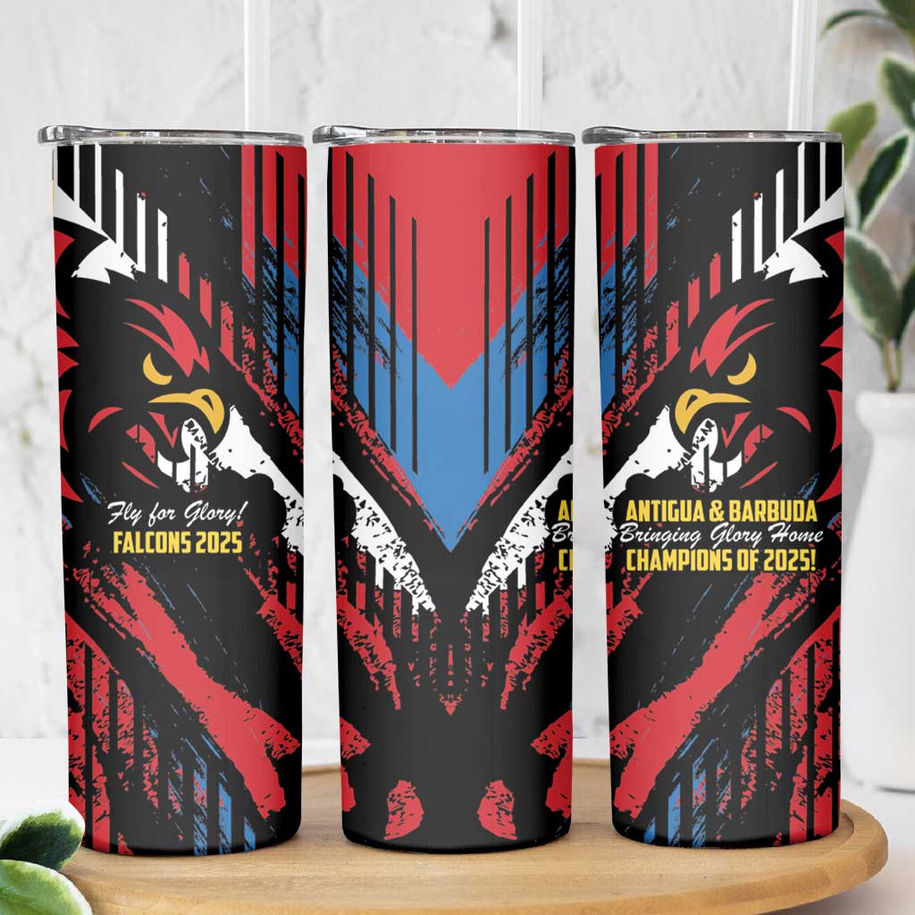 Caribbean Cricket Antigua and Barbuda Skinny Tumbler First Crown Forever Proud - Wonder Print Shop