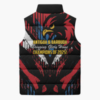 Caribbean Cricket Antigua and Barbuda Sleeveless Puffer Jacket First Crown Forever Proud - Wonder Print Shop