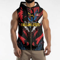 Caribbean Cricket Antigua and Barbuda Sleeveless Zip Hoodie First Crown Forever Proud - Wonder Print Shop