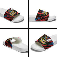 Caribbean Cricket Antigua and Barbuda Slide Sandals First Crown Forever Proud - Wonder Print Shop