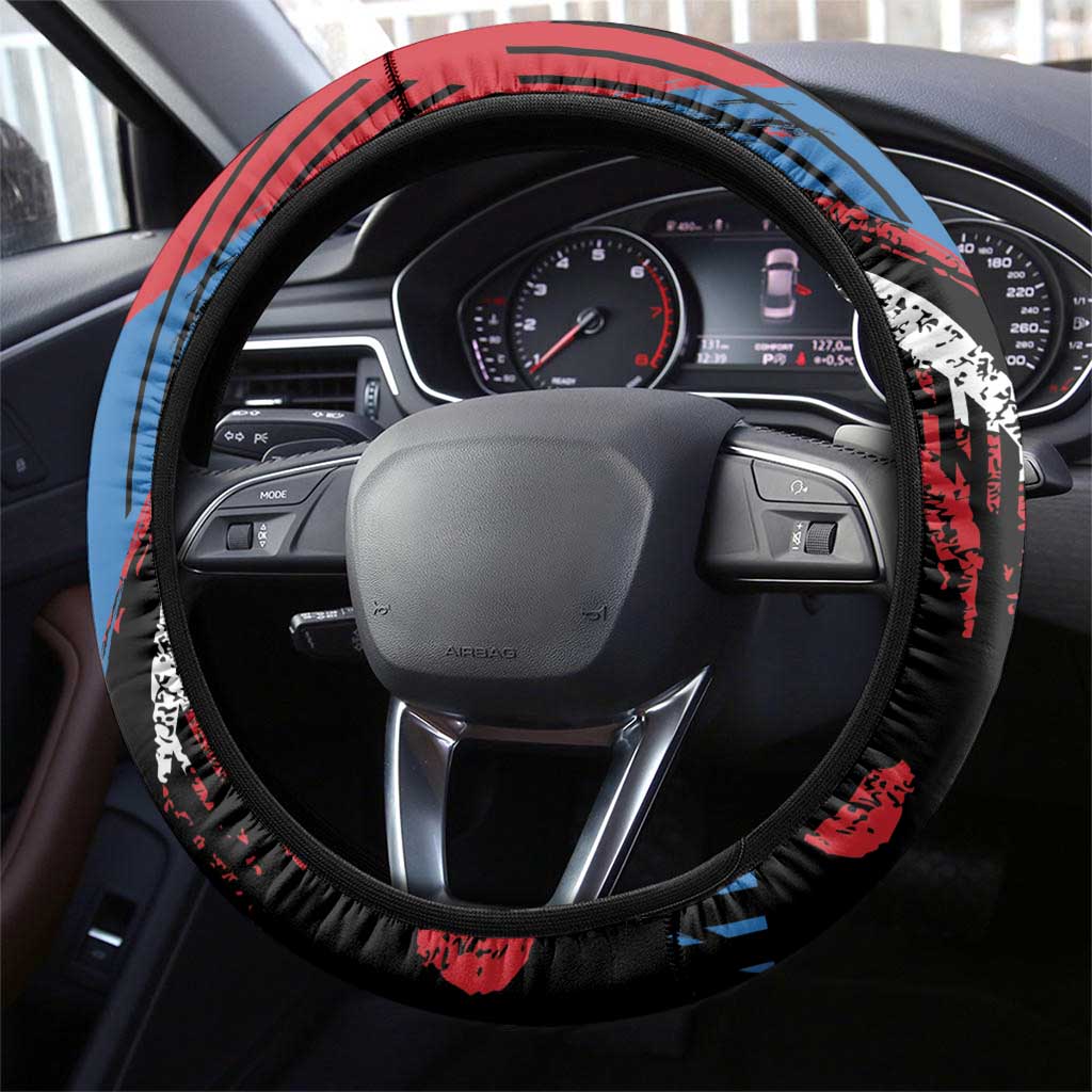 Caribbean Cricket Antigua and Barbuda Steering Wheel Cover First Crown Forever Proud - Wonder Print Shop