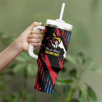 Caribbean Cricket Antigua and Barbuda Tumbler With Handle First Crown Forever Proud - Wonder Print Shop