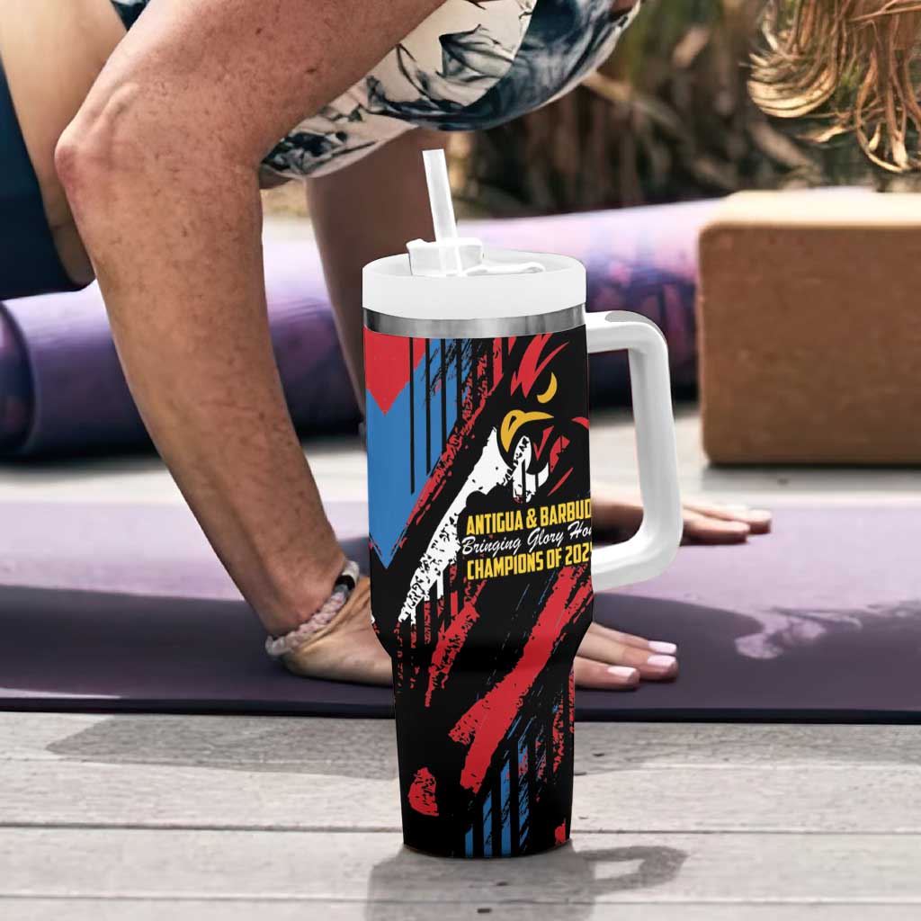 Caribbean Cricket Antigua and Barbuda Tumbler With Handle First Crown Forever Proud - Wonder Print Shop
