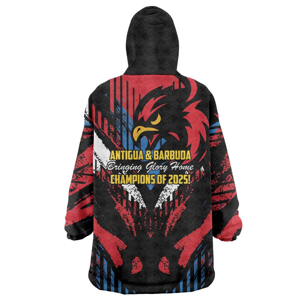 Caribbean Cricket Antigua and Barbuda Wearable Blanket Hoodie First Crown Forever Proud - Wonder Print Shop