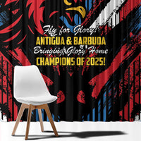 Caribbean Cricket Antigua and Barbuda Window Curtain First Crown Forever Proud - Wonder Print Shop