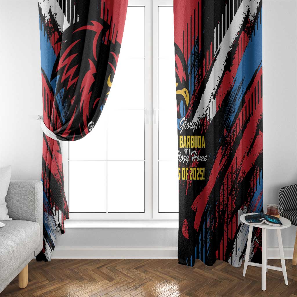 Caribbean Cricket Antigua and Barbuda Window Curtain First Crown Forever Proud - Wonder Print Shop