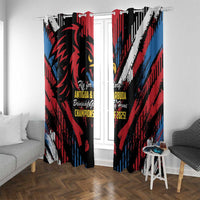 Caribbean Cricket Antigua and Barbuda Window Curtain First Crown Forever Proud - Wonder Print Shop
