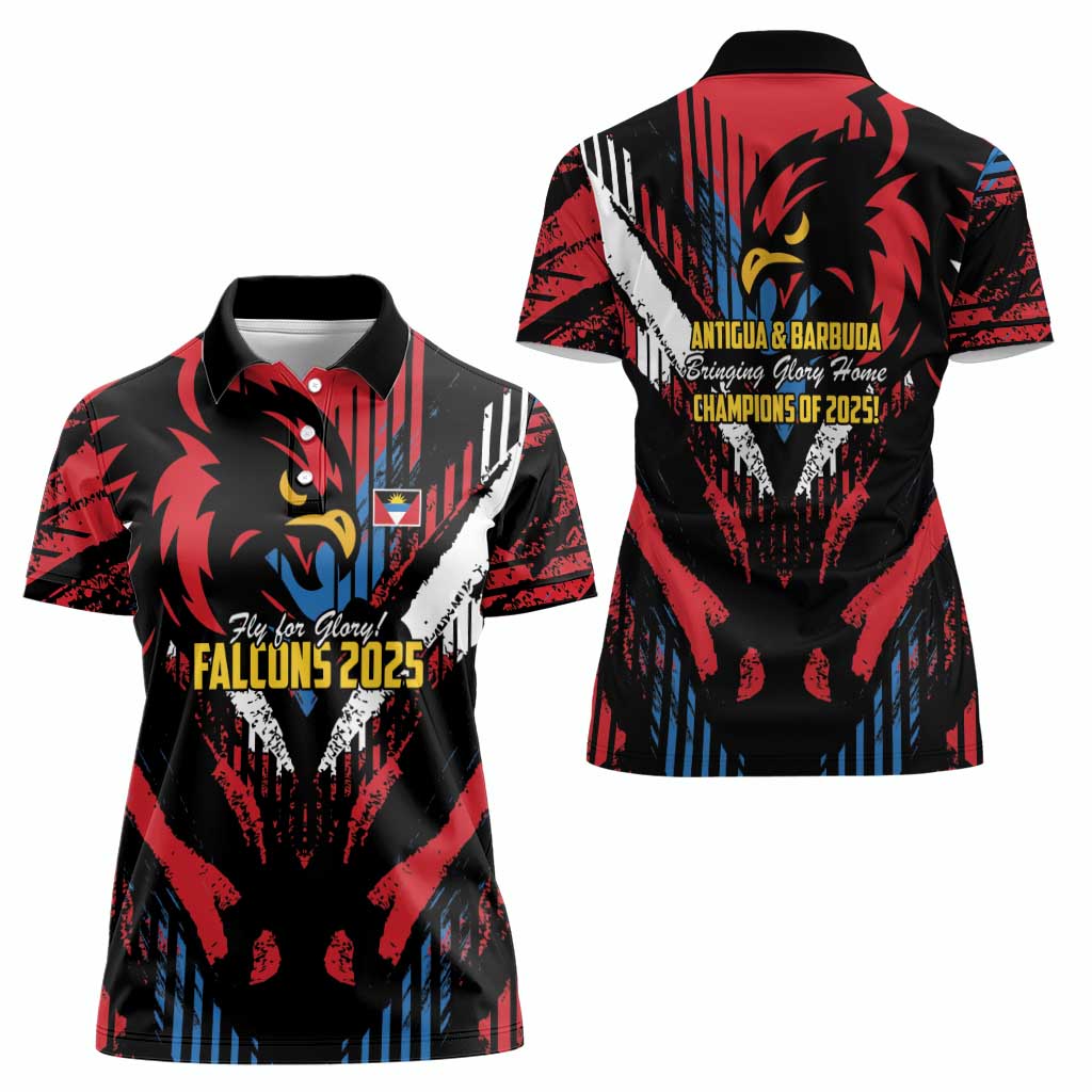 Caribbean Cricket Antigua and Barbuda Women Polo Shirt First Crown Forever Proud - Wonder Print Shop