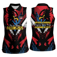 Caribbean Cricket Antigua and Barbuda Women Sleeveless Polo Shirt First Crown Forever Proud - Wonder Print Shop