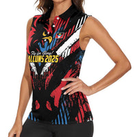 Caribbean Cricket Antigua and Barbuda Women Sleeveless Polo Shirt First Crown Forever Proud - Wonder Print Shop