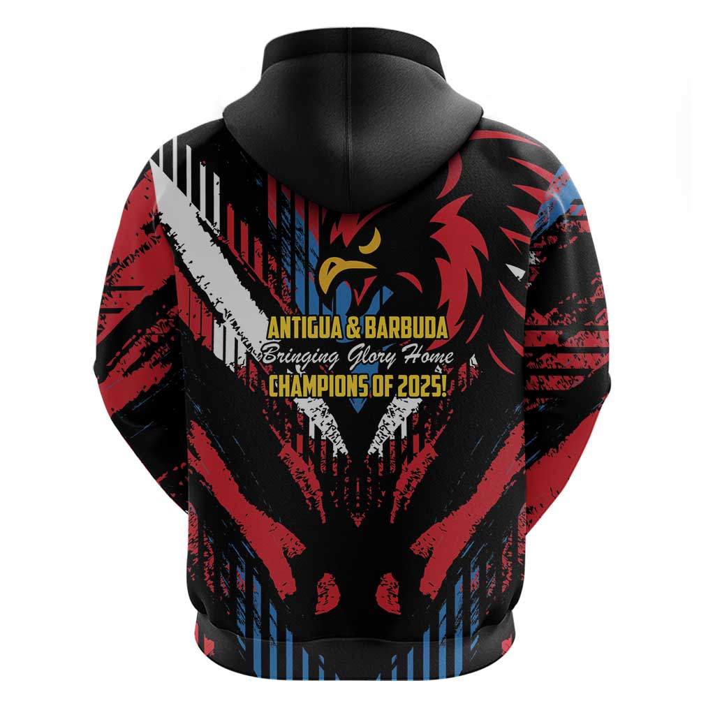 Caribbean Cricket Antigua and Barbuda Zip Hoodie First Crown Forever Proud - Wonder Print Shop