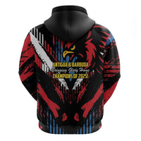 Caribbean Cricket Antigua and Barbuda Zip Hoodie First Crown Forever Proud - Wonder Print Shop