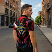 Caribbean Cricket Antigua and Barbuda Zipper Polo Shirt First Crown Forever Proud - Wonder Print Shop