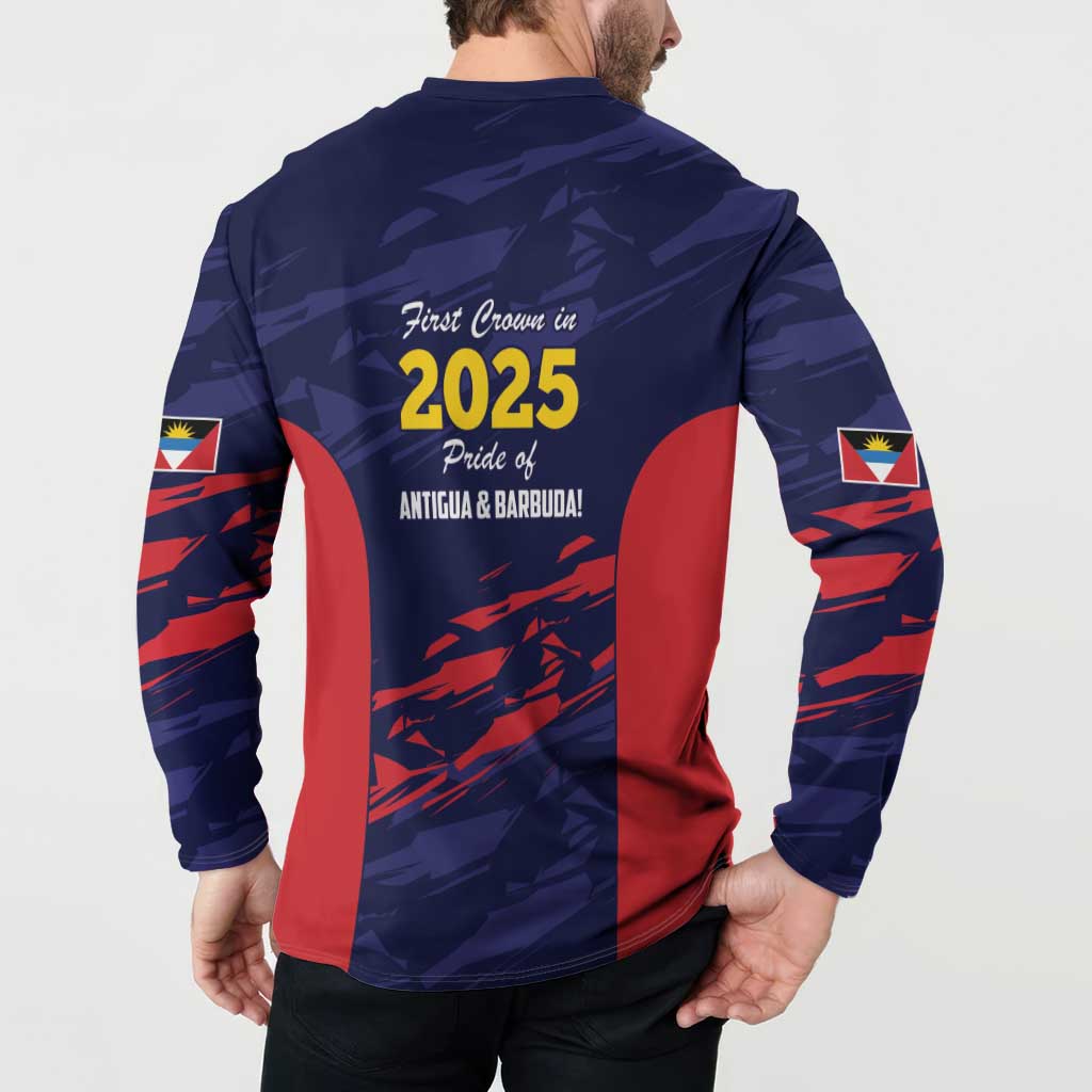 Caribbean Cricket Antigua and Barbuda Button Sweatshirt History Begins Now - Wonder Print Shop