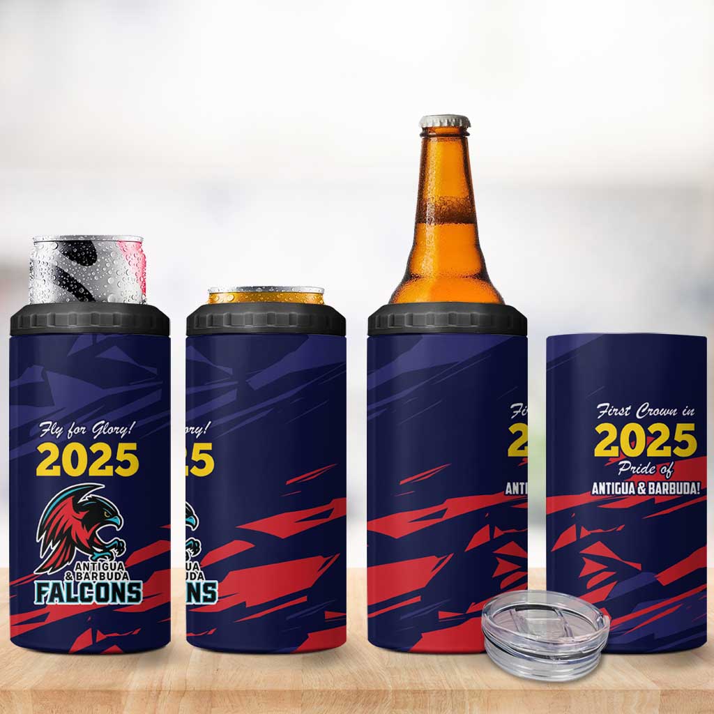Caribbean Cricket Antigua and Barbuda 4 in 1 Can Cooler Tumbler History Begins Now - Wonder Print Shop