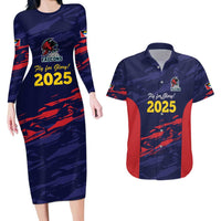 Caribbean Cricket Antigua and Barbuda Couples Matching Long Sleeve Bodycon Dress and Hawaiian Shirt History Begins Now - Wonder Print Shop