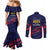 Caribbean Cricket Antigua and Barbuda Couples Matching Mermaid Dress and Long Sleeve Button Shirt History Begins Now - Wonder Print Shop