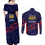 Caribbean Cricket Antigua and Barbuda Couples Matching Off Shoulder Maxi Dress and Long Sleeve Button Shirt History Begins Now - Wonder Print Shop