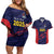 Caribbean Cricket Antigua and Barbuda Couples Matching Off Shoulder Short Dress and Hawaiian Shirt History Begins Now - Wonder Print Shop