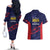 Caribbean Cricket Antigua and Barbuda Couples Matching Off The Shoulder Long Sleeve Dress and Hawaiian Shirt History Begins Now - Wonder Print Shop