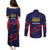 Caribbean Cricket Antigua and Barbuda Couples Matching Puletasi and Long Sleeve Button Shirt History Begins Now - Wonder Print Shop