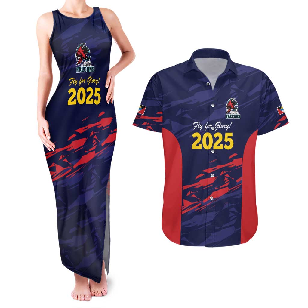 Caribbean Cricket Antigua and Barbuda Couples Matching Tank Maxi Dress and Hawaiian Shirt History Begins Now - Wonder Print Shop
