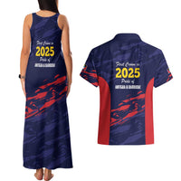 Caribbean Cricket Antigua and Barbuda Couples Matching Tank Maxi Dress and Hawaiian Shirt History Begins Now - Wonder Print Shop