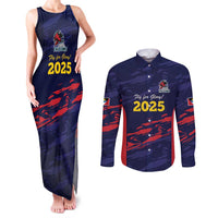 Caribbean Cricket Antigua and Barbuda Couples Matching Tank Maxi Dress and Long Sleeve Button Shirt History Begins Now - Wonder Print Shop