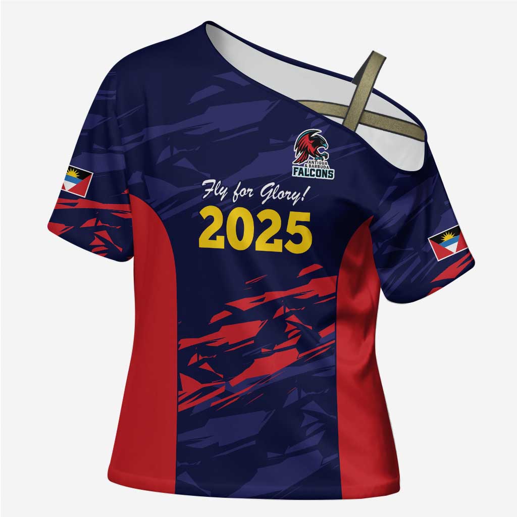 Caribbean Cricket Antigua and Barbuda Cross Shoulder Shirt History Begins Now - Wonder Print Shop