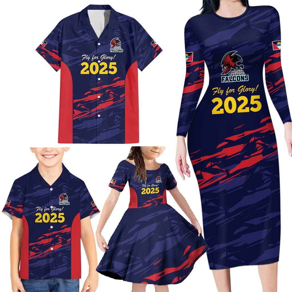 Caribbean Cricket Antigua and Barbuda Family Matching Long Sleeve Bodycon Dress and Hawaiian Shirt History Begins Now - Wonder Print Shop