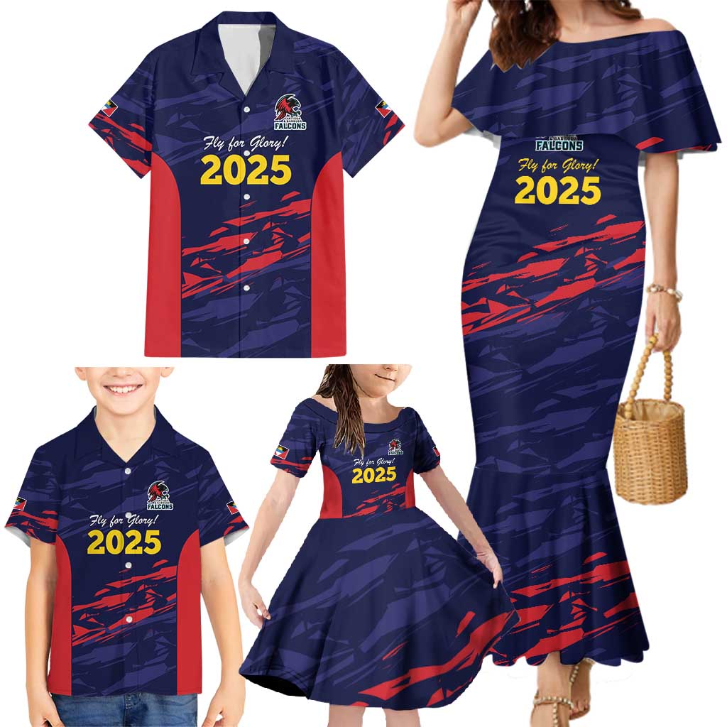 Caribbean Cricket Antigua and Barbuda Family Matching Mermaid Dress and Hawaiian Shirt History Begins Now - Wonder Print Shop