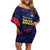 Caribbean Cricket Antigua and Barbuda Family Matching Off Shoulder Short Dress and Hawaiian Shirt History Begins Now - Wonder Print Shop