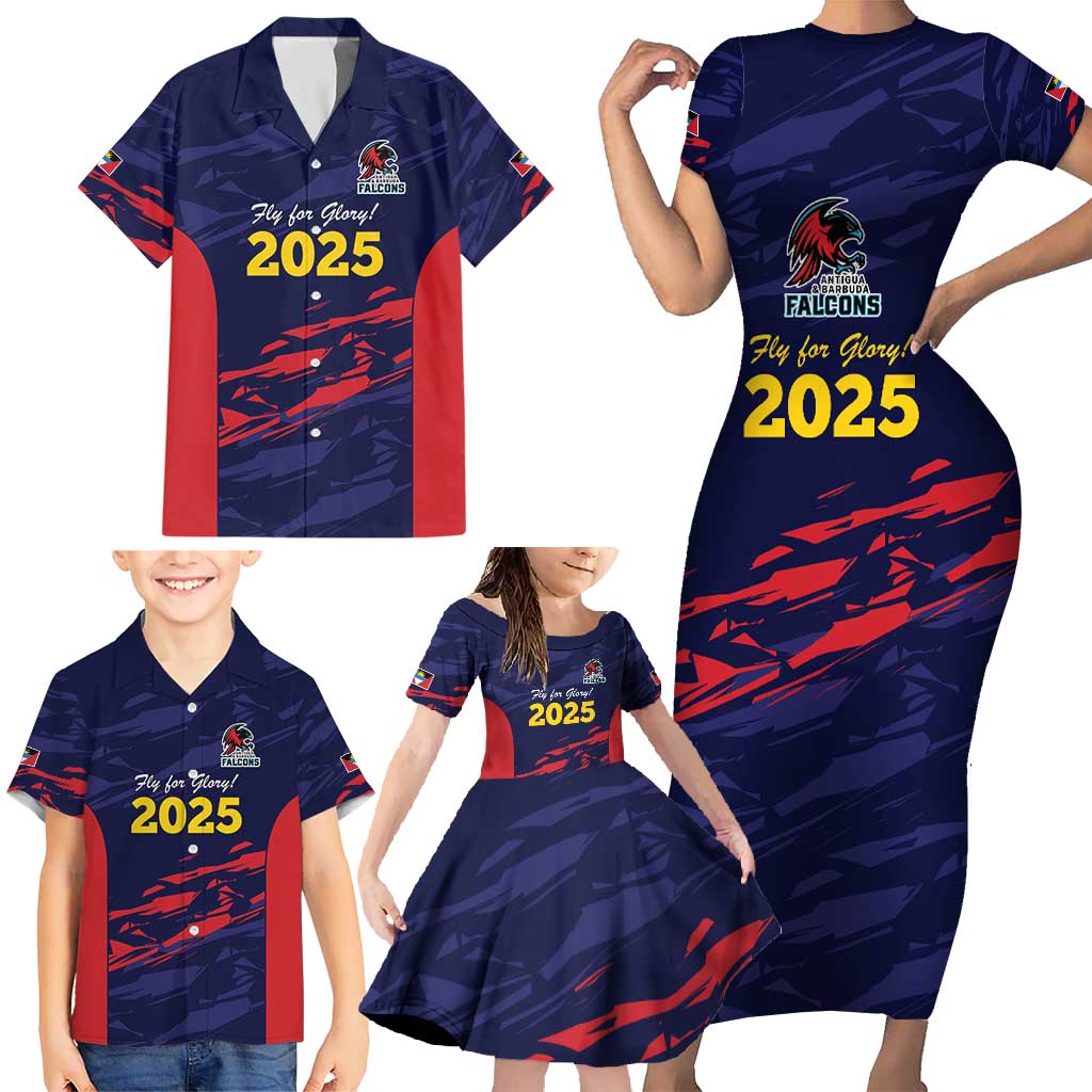 Caribbean Cricket Antigua and Barbuda Family Matching Short Sleeve Bodycon Dress and Hawaiian Shirt History Begins Now - Wonder Print Shop