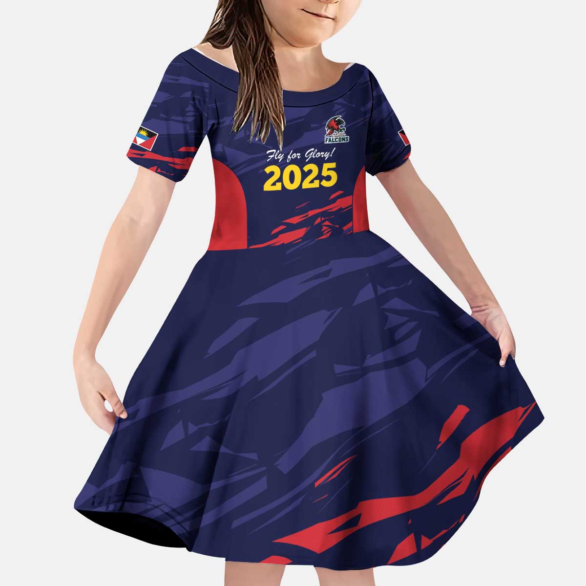Caribbean Cricket Antigua and Barbuda Kid Short Sleeve Dress History Begins Now - Wonder Print Shop